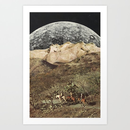 wild horses Art Print