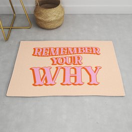 Remember Your Why Area & Throw Rug