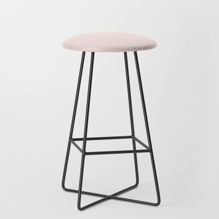 Pale Pastel Pink Solid Color Hue Shade - Patternless Bar Stool