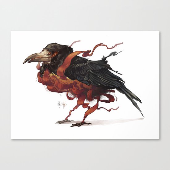 Tapestry Rook Canvas Print