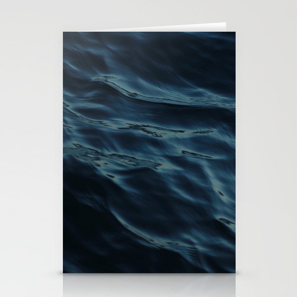 Deep blue waves Stationery Cards