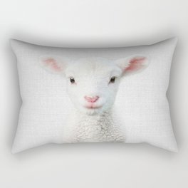 Lamb - Colorful Rectangular Pillow
