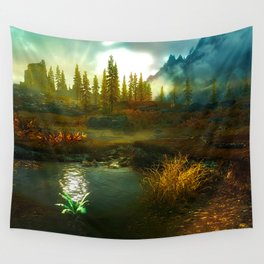 Landscape of Skyrim Wall Tapestry