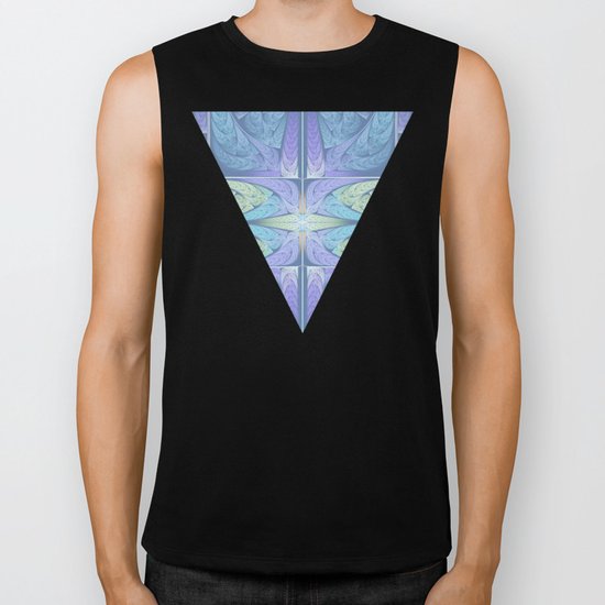 Faded Fractal Biker Tank