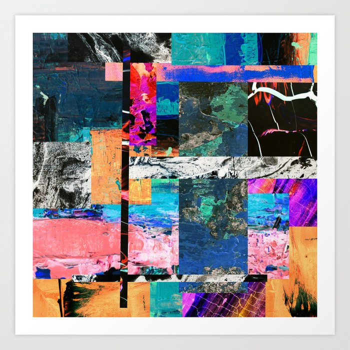 Abstraction - Abstract, textured layers Art Print