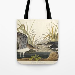 Solitary Sandpiper from Birds of America (1827) by John James Audubon  Tote Bag