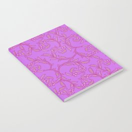Purple Flower Pattern Notebook