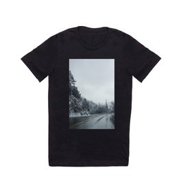 Icy Bliss T-shirt | Road, Color, Winter, Landscape, Geography, Homedecor, Photo, Digital 