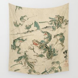 Battle of the Frogs Wall Tapestry