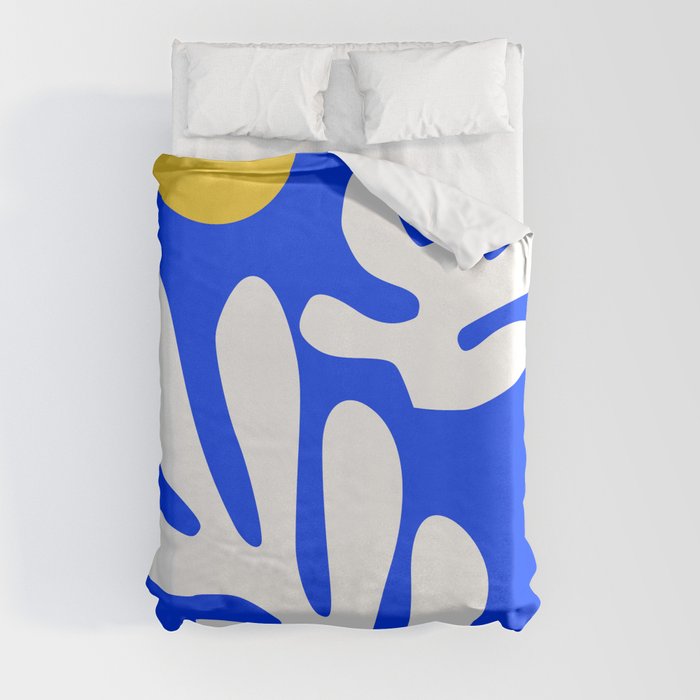 Henri Matisse - Leaves - Deep Blue Duvet Cover
