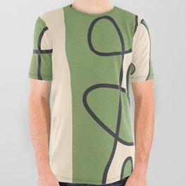 Abstract Line Art 13 All Over Graphic Tee
