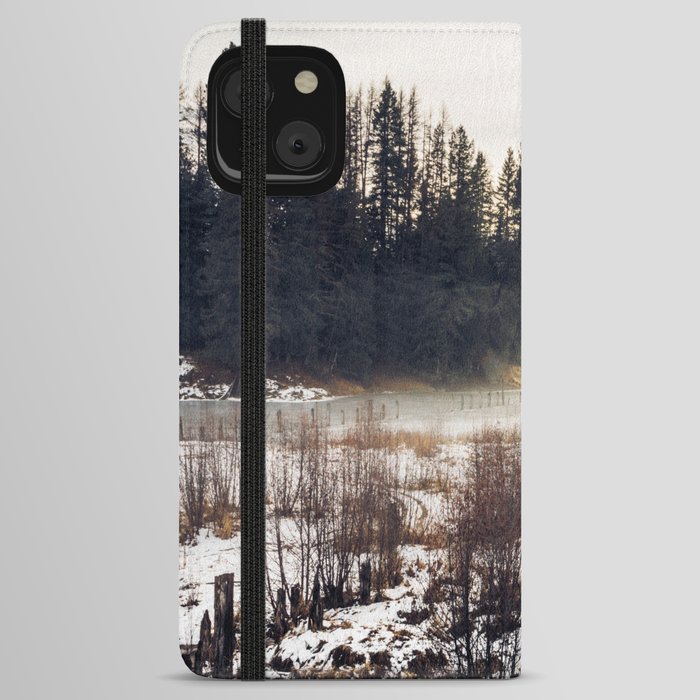 Foggy Autumn Marsh iPhone Wallet Case