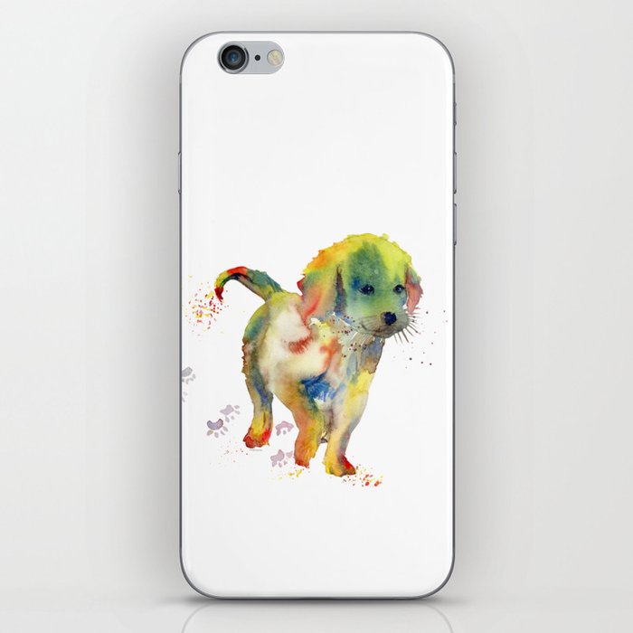 Colorful Puppy - Little Friend iPhone Skin