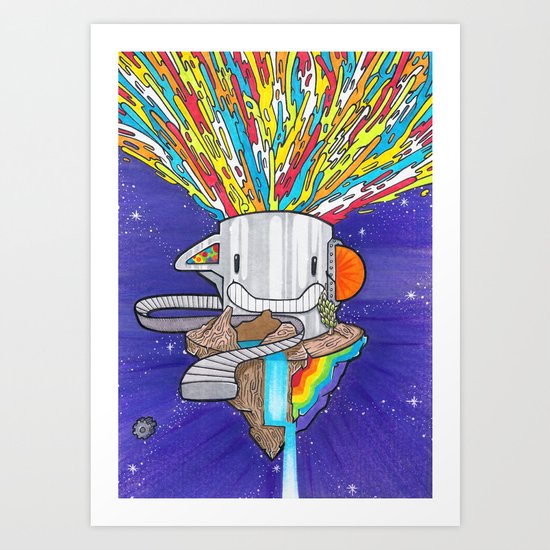 Happiness Art Print