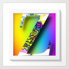 MONOGRAM INITIAL Z Art Print | Graphicdesign, Pattern, Illustration, Classiclogo, Floralmotif, Brightcolors, Initialz, Homedecor, Calligraphy, Familycrest 
