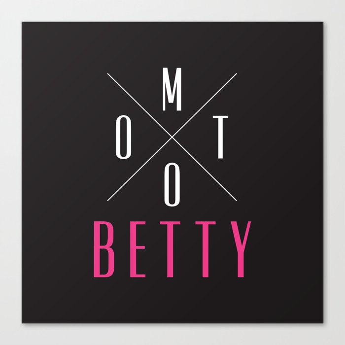 Moto Betty Logo Canvas Print