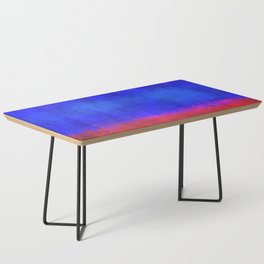 Rich Blue and Red Coffee Table