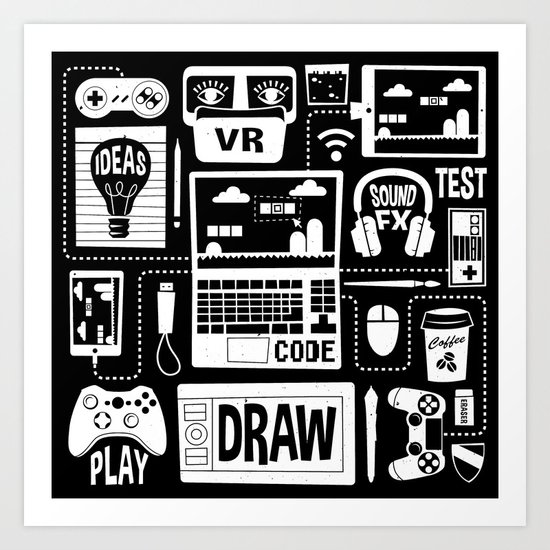 It's a Game Dev World Art Print