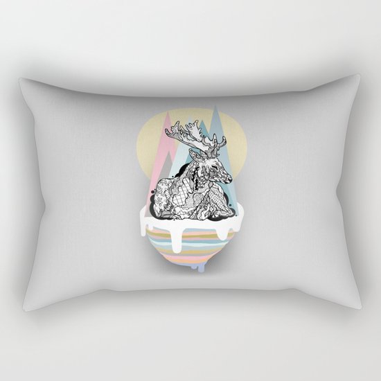 dreaming deer Rectangular Pillow