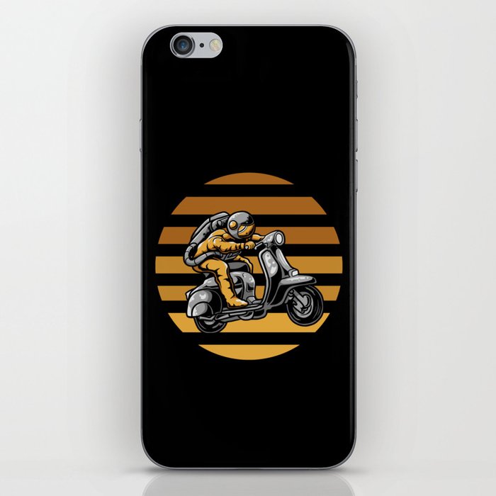 Astronaut Riding Scooter iPhone Skin