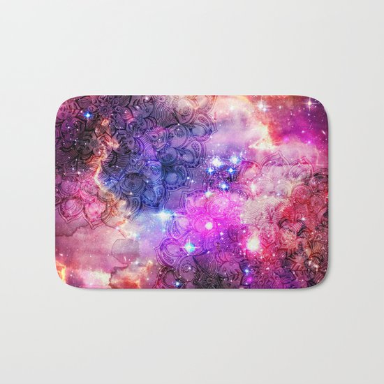 Doodles in Deep Space Bath Mat