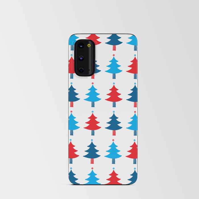 Holiday Mod Evergreen Trees Pattern Android Card Case