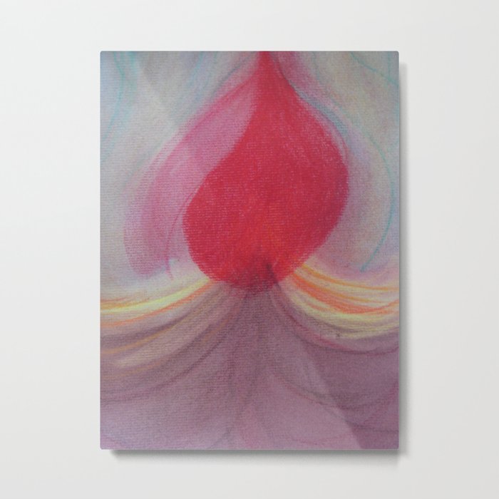 Dance of Life! Original Abstract Oil Pastel Painting Print, By redreose Metal Print