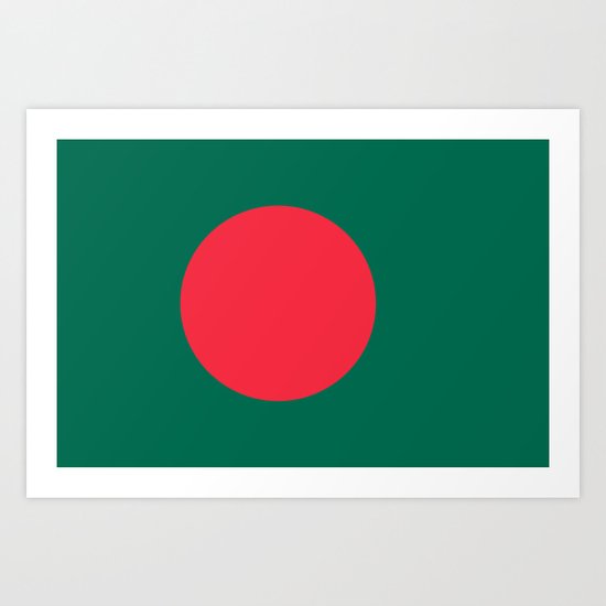The Flag of Bangladesh - Authentic 3:5 version Art Print