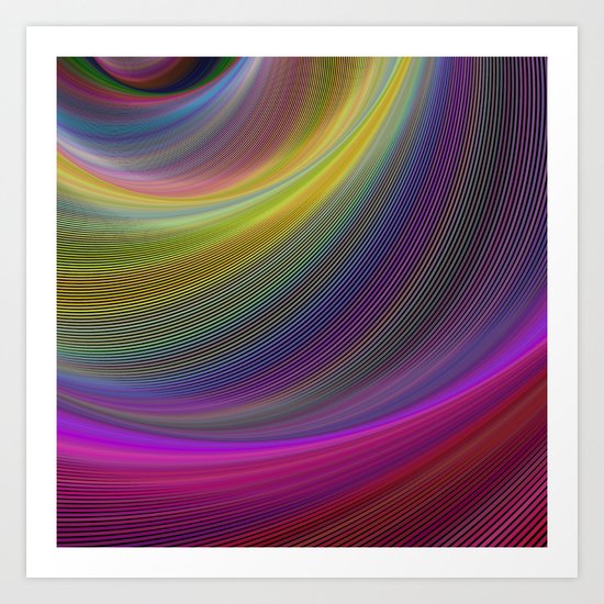 Magic waves Art Print