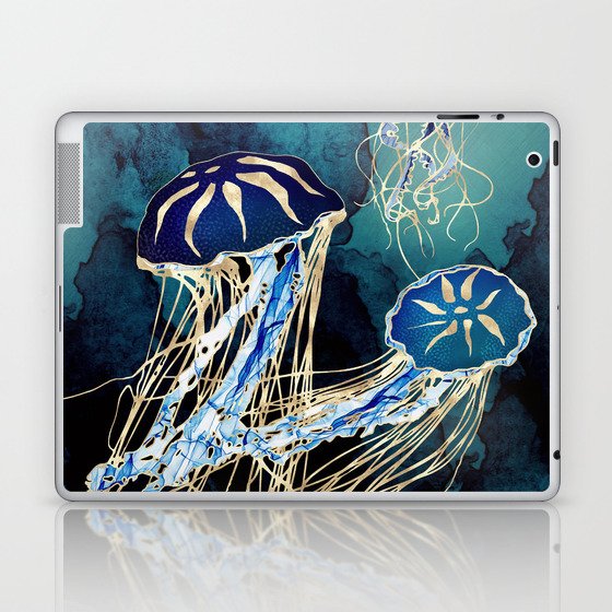 Metallic Jellyfish III Laptop & iPad Skin
