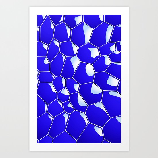 BLUE Art Print