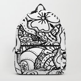 Three Large Flowers Zendoodle 062514 Backpack