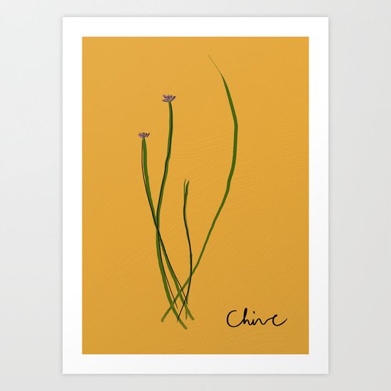 Chives Art Print