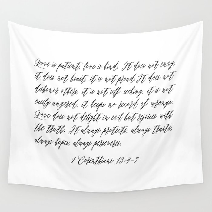 Love is Patient Wall Tapestry