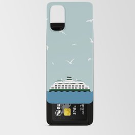 San Juan Island Ferry Digital Art Android Card Case