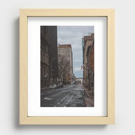 Downtown Recessed Framed Print