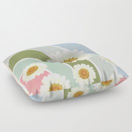 Rainbow bloom Floor Pillow