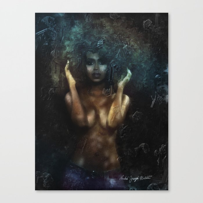 Pretty Black Girl 2 Canvas Print By Andrejosephmartin Society6