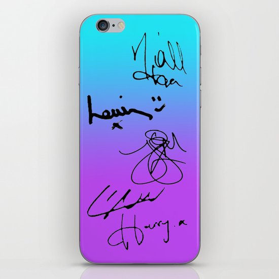 One Direction Signatures iPhone & iPod Skin