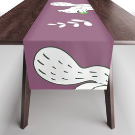 Wildlife - Happy Forest Animals Muted Berry Table Runner