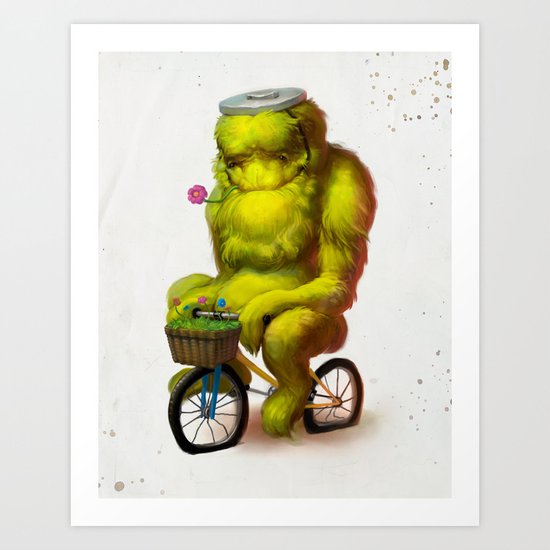Bike Monster 1 Art Print