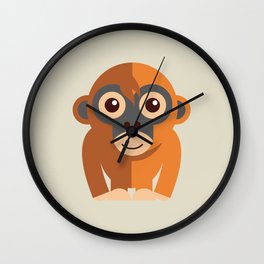 Cute Monkey Wall Clock