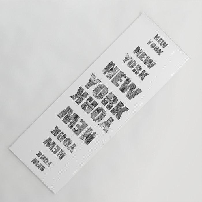 Times Square Ii B W Widescreen Yoga Mat By Raywarrenphoto