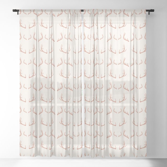 Antlers (Canyon) Sheer Curtain