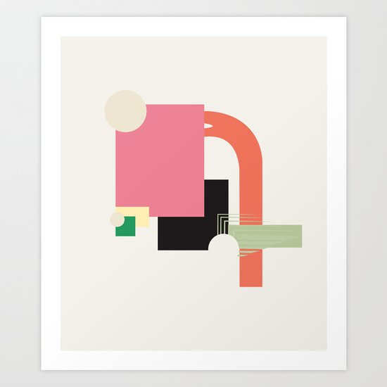 Abstract love Art Print