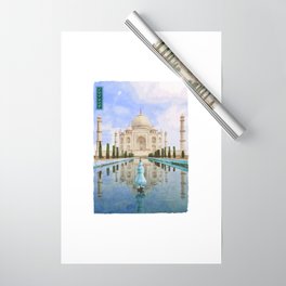 Taj Mahal - White Wrapping Paper