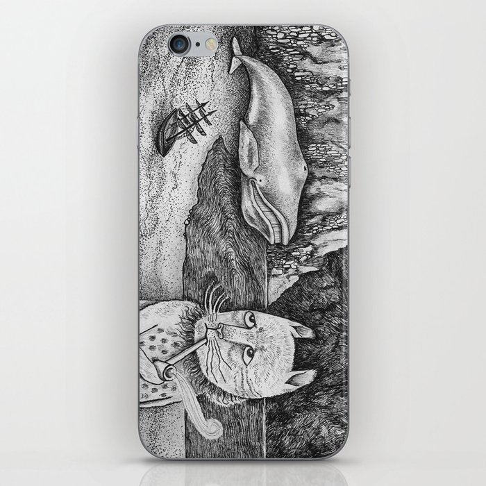 The Whale, The Castle & The Smoking Cat iPhone Skin
