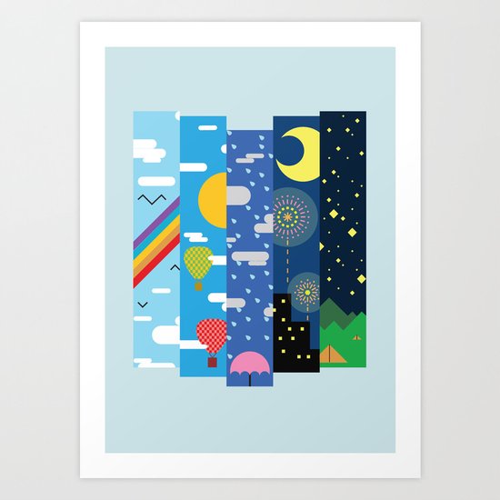 Skies Art Print