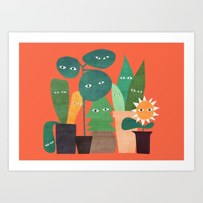 The plants are watching (paranoidos maximucho) Art Print