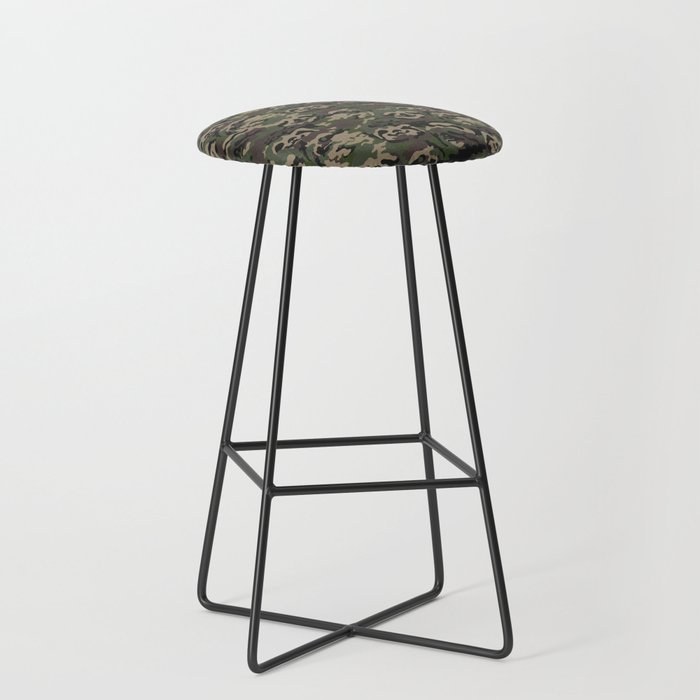 Sloth Camouflage Bar Stool by huebucket | Society6